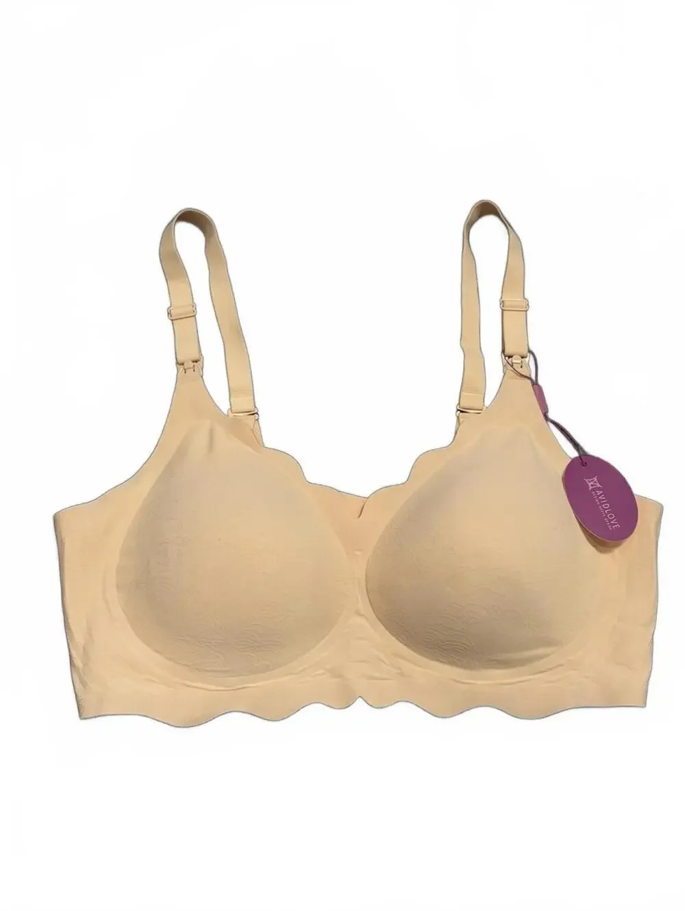 Avidlove Seamless Wireless Full Coverage Bra Nude 2XL NWT